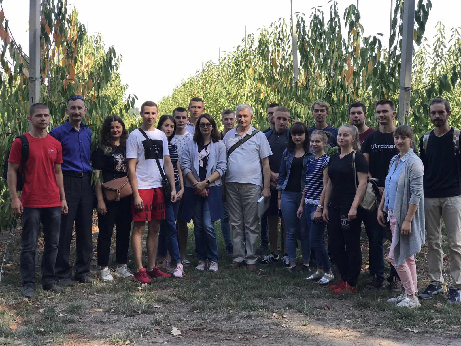 Практичне заняття у черешневому саду ТОВ «Уманська фруктова компанія»