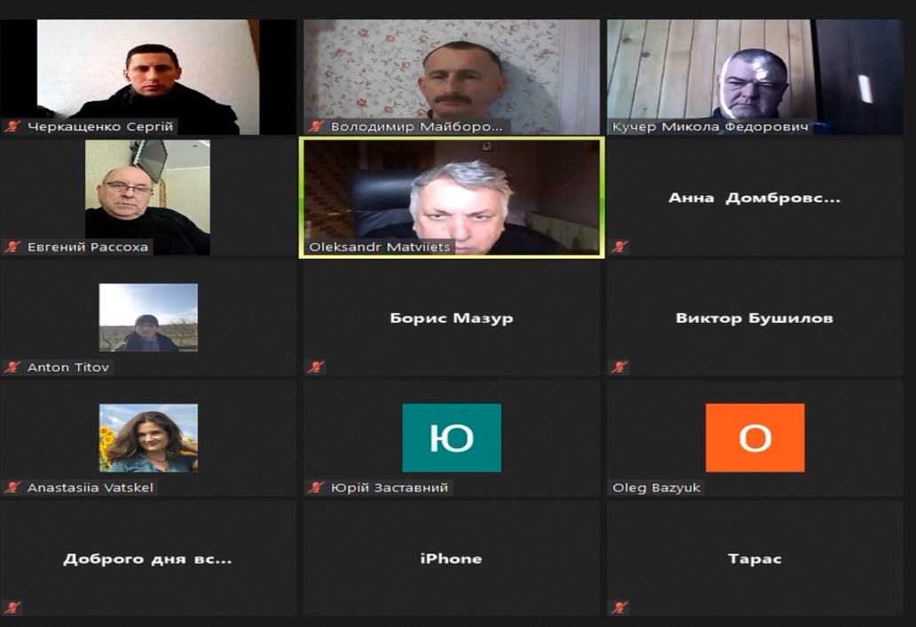 Участь кафедри в онлайн-засіданні Асоціації «УКРСАДПРОМ»